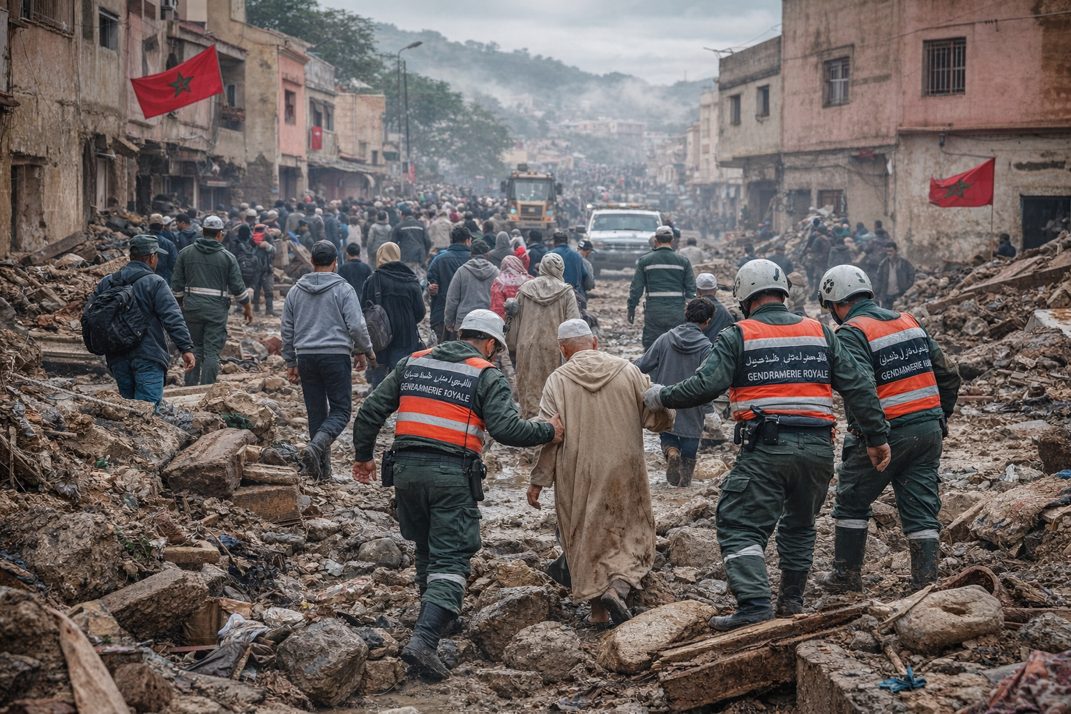 الداخلية تطلق العودة التدريجية للسكان بالمناطق المتضررة من الفيضانات