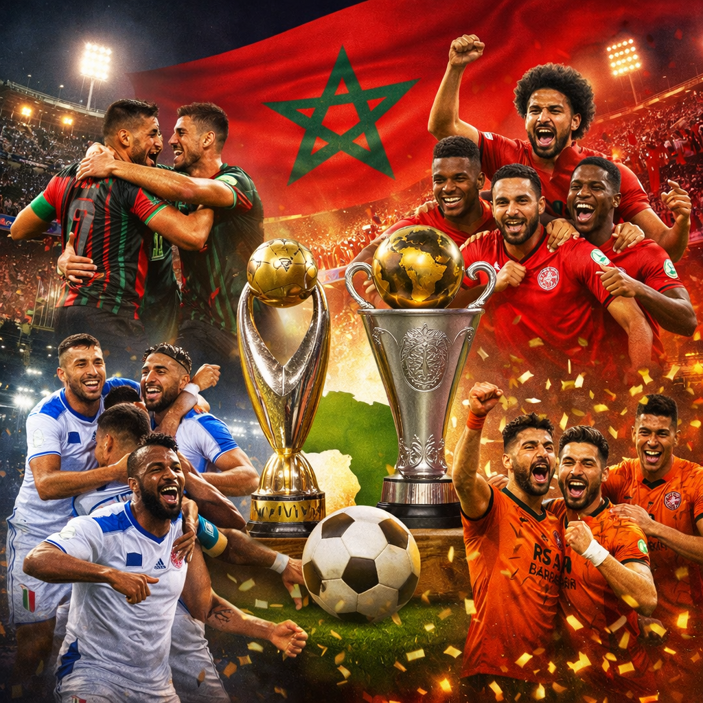 رباعي مغربي يتألق قارياً ويواصل الحلم الإفريقي بتأهلات مستحقة إلى ربع النهائي‎