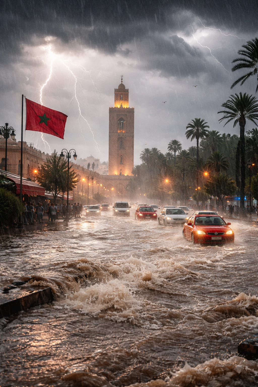 اضطرابات جوية قوية تضرب عدداً من مناطق المغرب