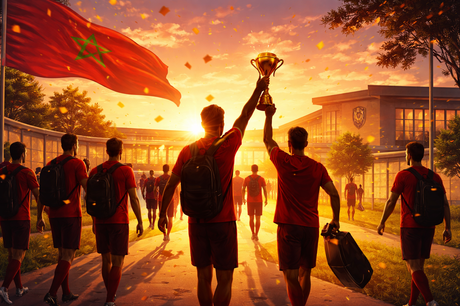 أسود الأطلس يفتتحون معسكرهم كبطل لإفريقيا استعدادًا لوديتي الإكوادور والباراغواي