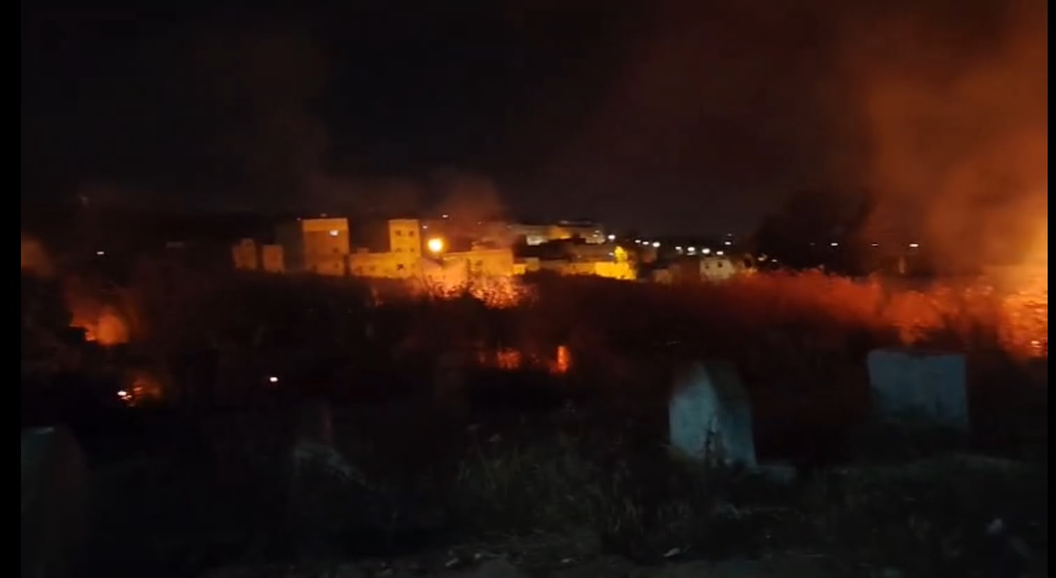 فاس: ليلة رعب بعوينات الحجاج بعد حريق مهول داخل مقبرة الحي