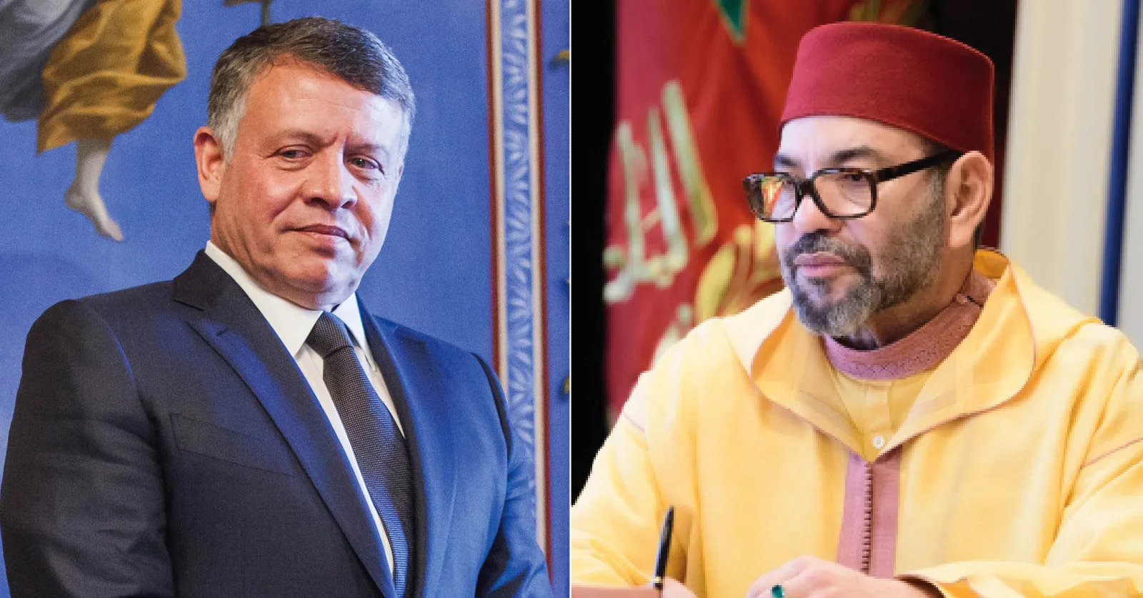 الملك يهنئ العاهل الأردني بمناسبة عيد الجلوس الملكي